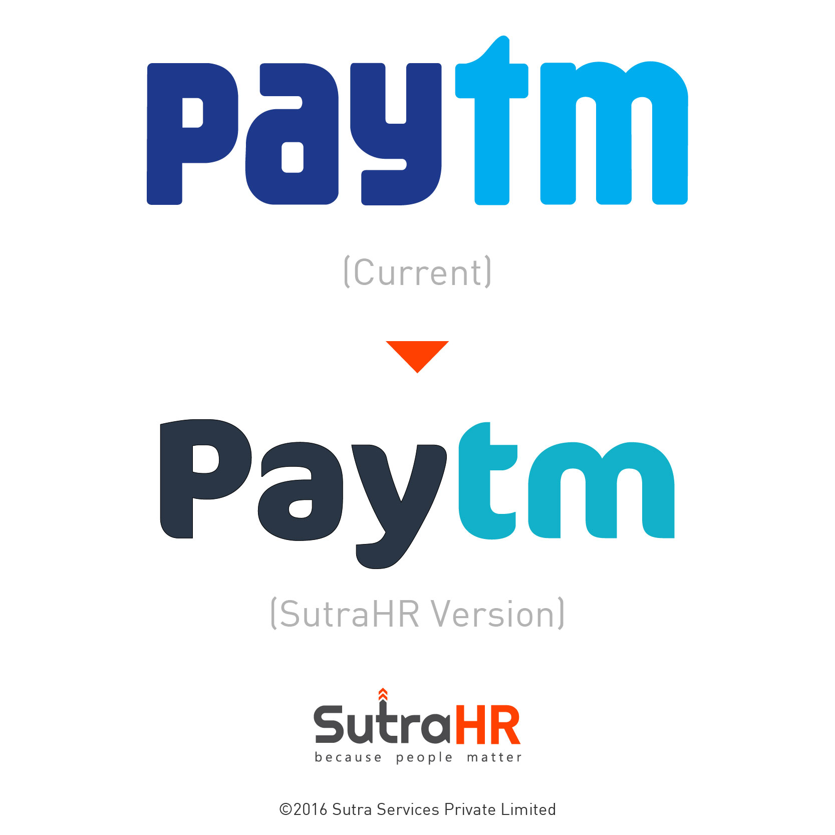 paytm startup logo redesigned