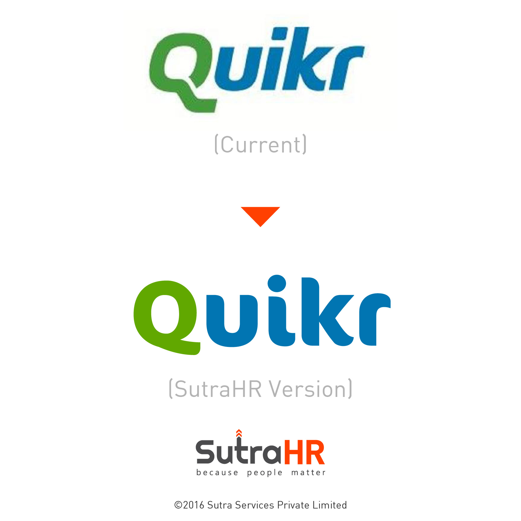 quikr startup logo redesigned